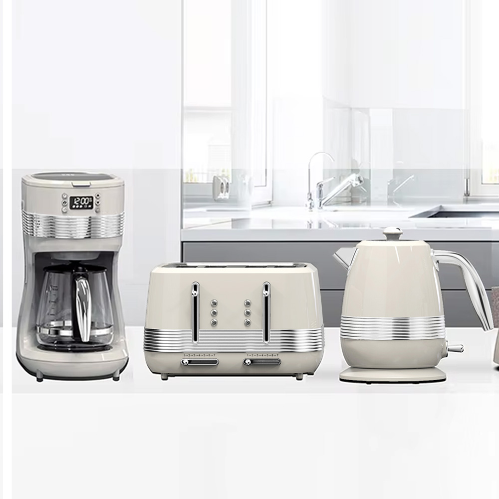 Kitchen Appliances - 2026年ホットセール トースターと電気ケトル キッチン家電セット コーヒーメーカー ステンレス製電気ケトルとトースター