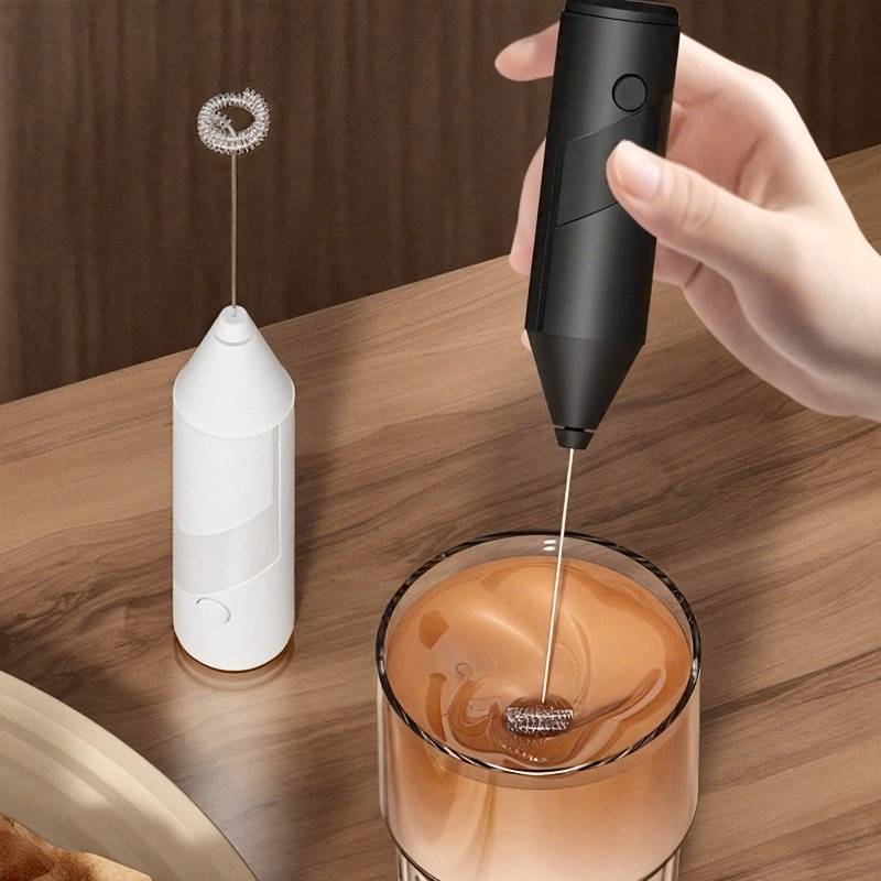 Electric Milk Frother Handheld - 1個入り充電式ハンドヘルド電動エッグビーター フォーマー ミルクフロッサー コーヒードリンクミキサー ミルクフォーマー キッチンツール