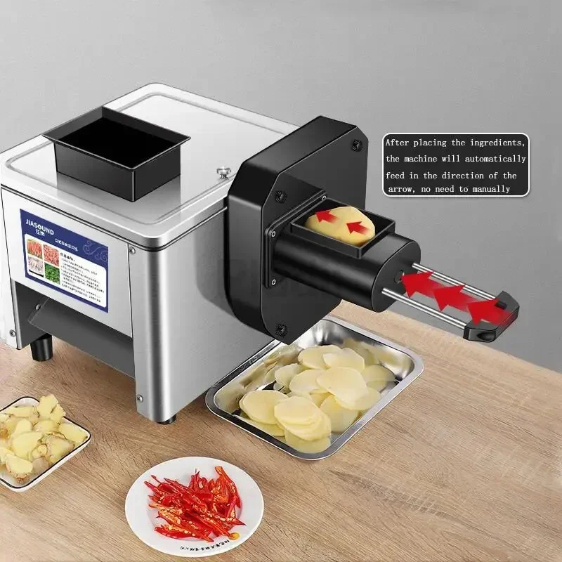 Automatic Meat Slicer Home - 電動肉スライサーマシン業務用家庭用肉挽き機自動魚カッター玉ねぎ野菜カッターフィレ細切りスライサー
