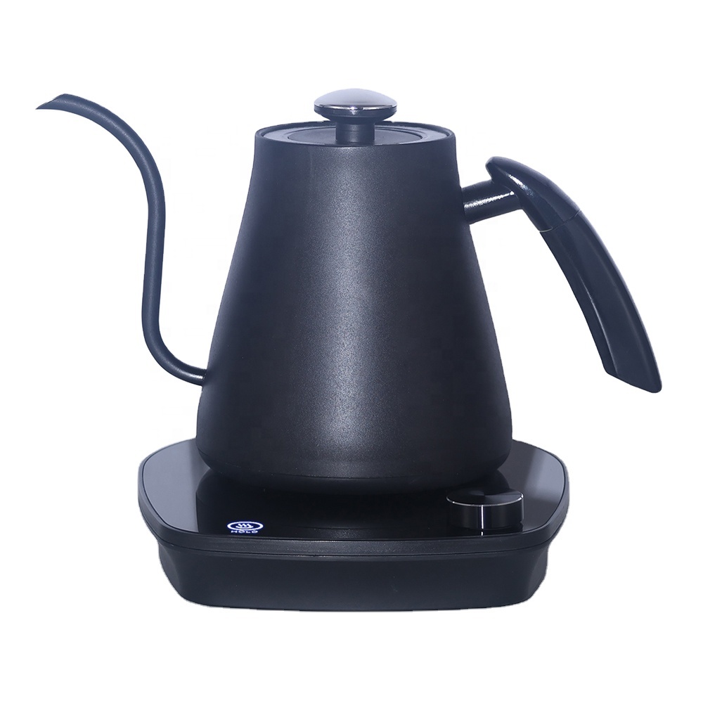 Electric Kettle Temperature Control - スマートウッドグレイン電気グースネックケトル、温度調節機能付き、お茶とコーヒー用、家庭用ポアオーバーコーヒーメーカー