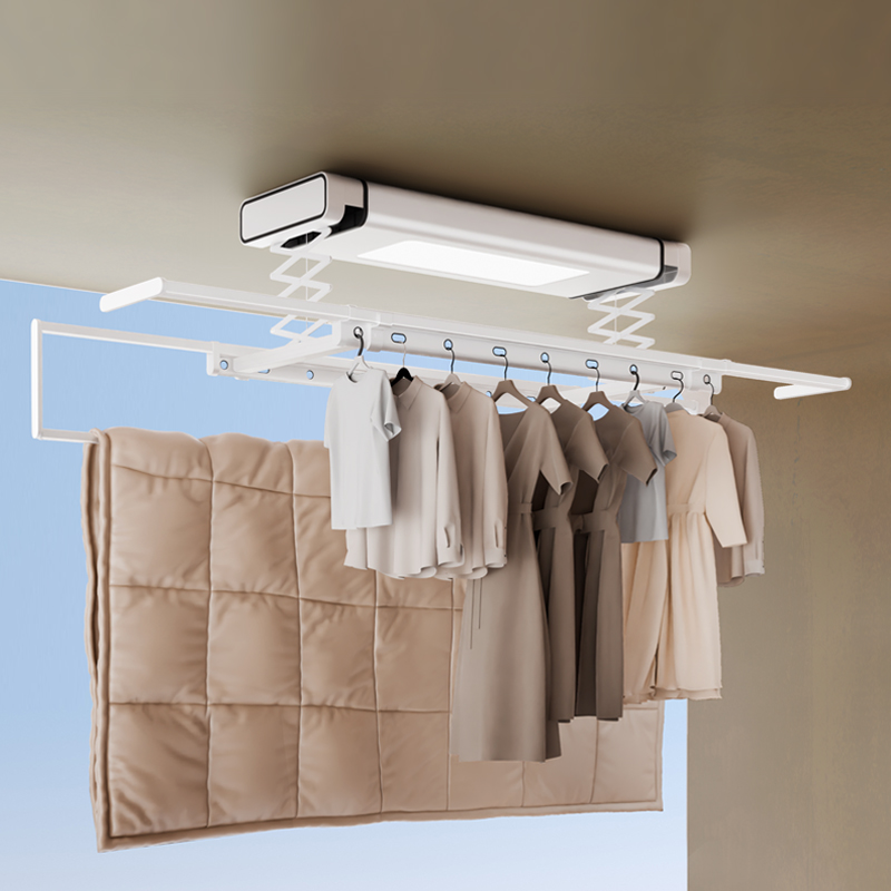 Laundry - スマート天井乾燥ラック アルミ製衣類ハンガー 製品リフト付き革新的洗濯乾燥用品