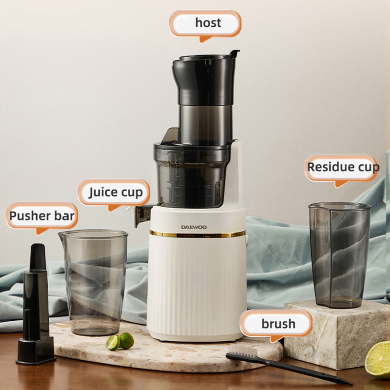 Electric Slow Juicer Cold Press - ポータブルブレンダー電動スロージューサー - フルーツ野菜柑橘類スクリューコールドプレス抽出器220Vフィルターフリー絞り器