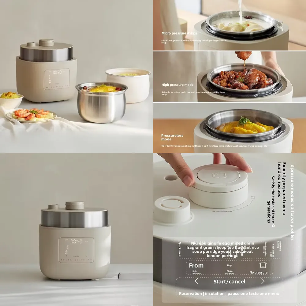 Smart Instant Pressure Cooker - 2026年インスタント無塗装炊飯器 家庭用多機能電気圧力鍋 オールインワン調理スマート圧力鍋