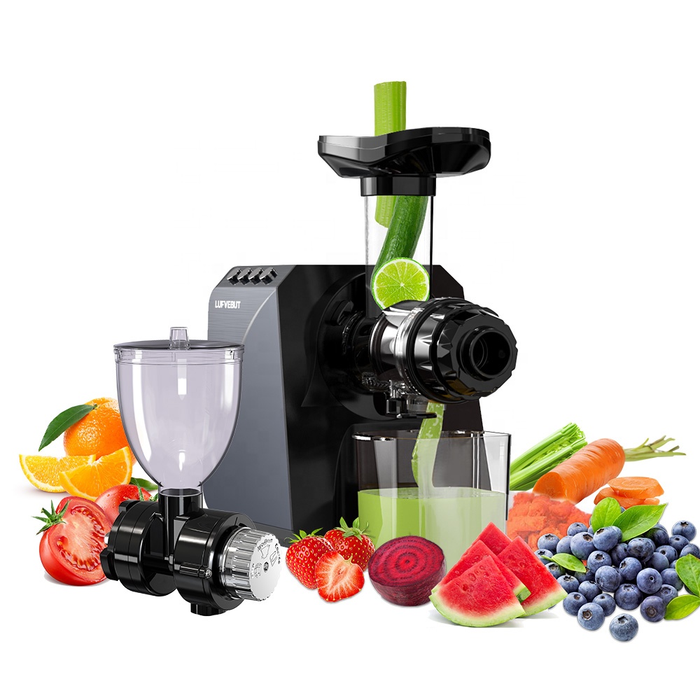 Electric Slow Juicer Cold Press - 業務用多機能コールドプレス低速ジューサー 家庭用野菜果物オレンジジュース抽出器