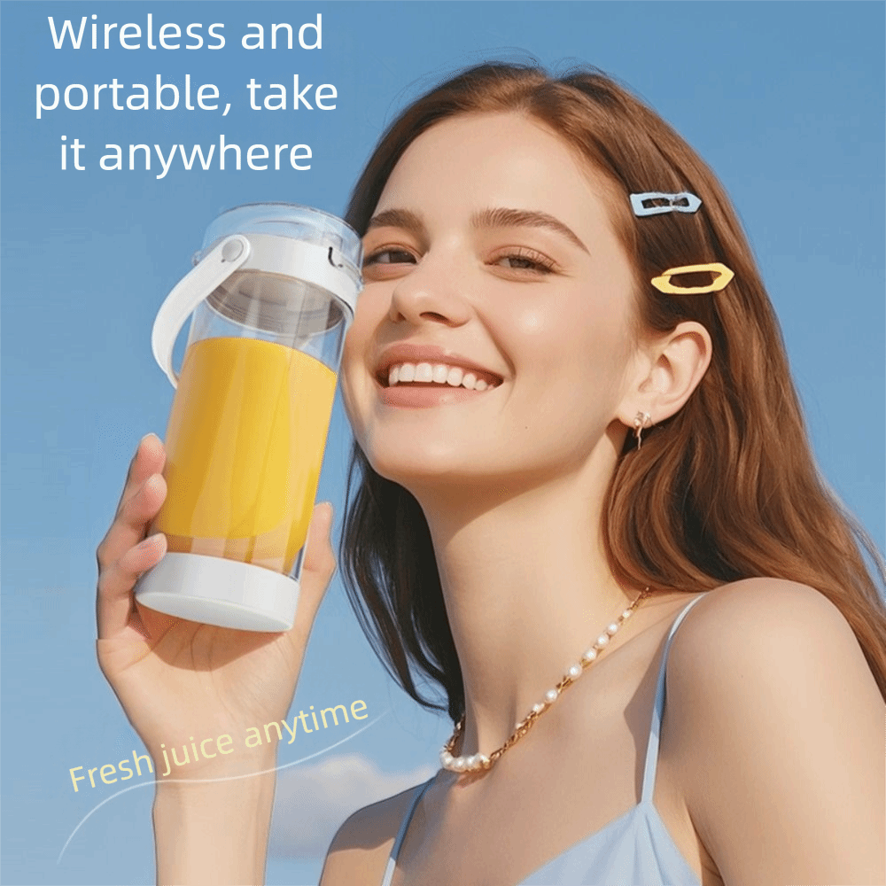 Portable Blender Usb Rechargeable - 600 ミリリットル容量ポータブルブレンダーフレッシュフルーツブレンダー USB 充電式フルーツミキサー家庭用フルーツカップパーソナルジュース屋外使用