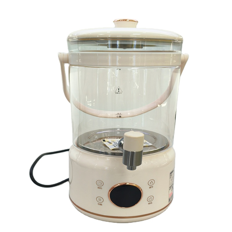Electric Kettle Temperature Control - 白いコードレス電気ガラスケトル、温度調節機能付き、3.0L容量、自動オフ機能搭載、家庭用、車用、ホテル用