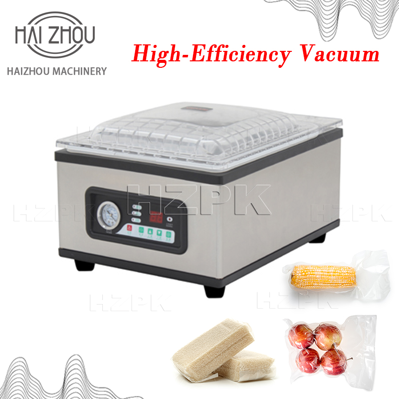 Food Vacuum Sealer Machine - 海州業務用真空シーラーマシン自動チャンバー食品包装機卓上ステンレス鋼シーラー（肉、果物用）