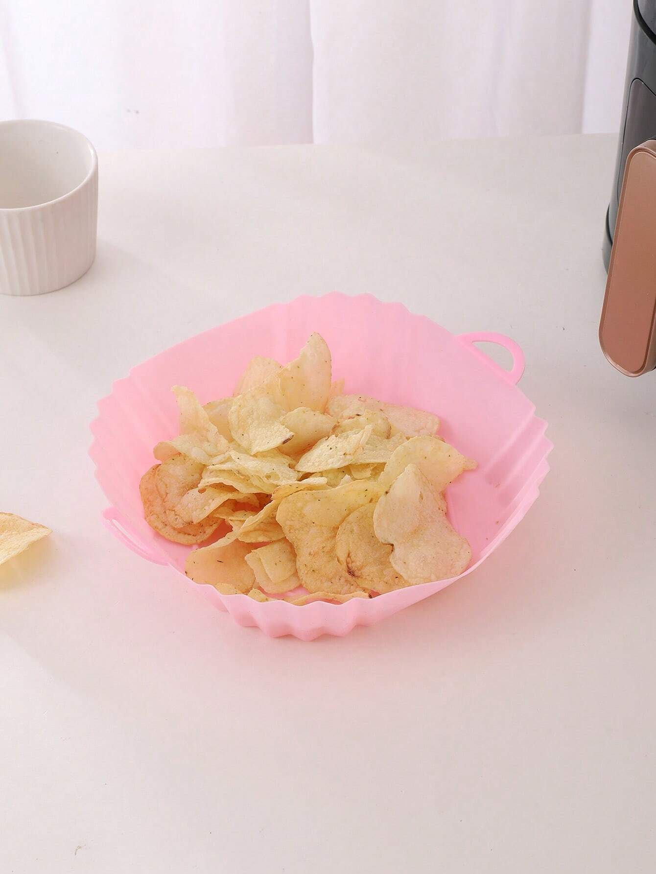 Air Fryer Silicone Pot Liner - エアフライヤー用シリコンポット1個、モダンなエアフライヤー用ポット、エアフライヤー用キッチンライナー、エアフライヤー用ペーパー、エアフライヤー、新学期用 sh2304086549244449