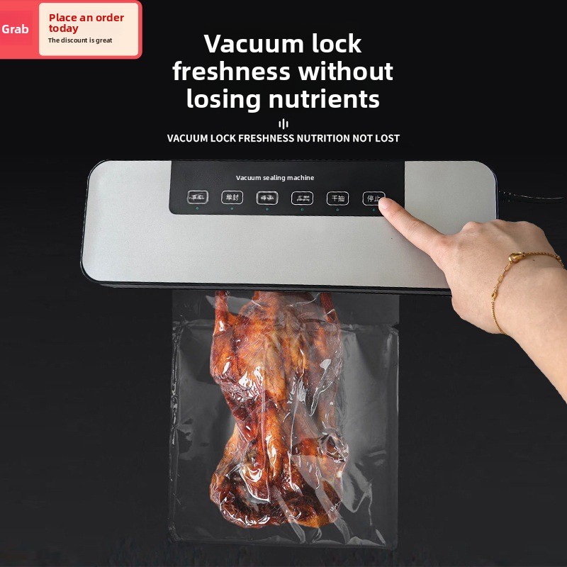 Food Vacuum Sealer Machine - 真空シーリング、コンプレッサー、家庭用食品包装、プラスチックシーリング、シーリング加工