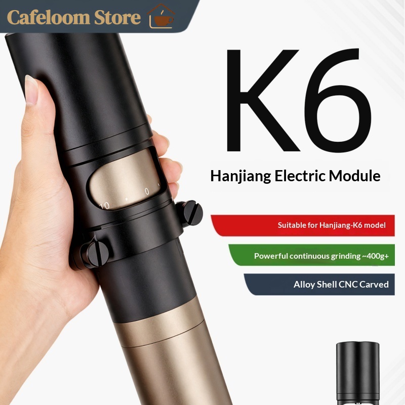Coffee Bean Grinder Electric - HANJIANG KINGrinder K6ハンドコーヒーグラインダー用電動グラインダーモジュール ポータブルエスプレッソコーヒー豆粉砕アクセサリー