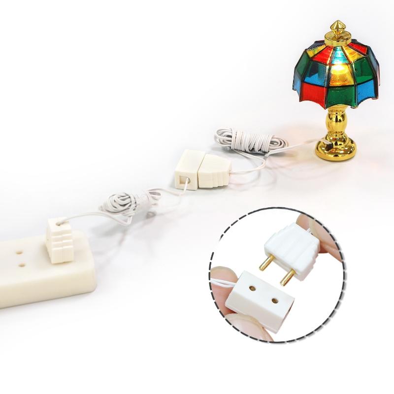 Home Appliances - 1 個 1/12 ドールハウス装飾ランプ変圧器ソケット接続ラインモデル家電アクセサリー子供のふり遊びおもちゃ