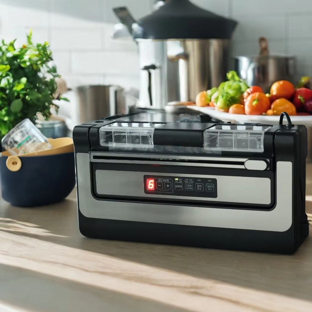 Food Vacuum Sealer Machine - 業務用300mm電動真空シーラーマシン、家庭用、屋外、キッチン、車用の自動プラスチック食品シーラー