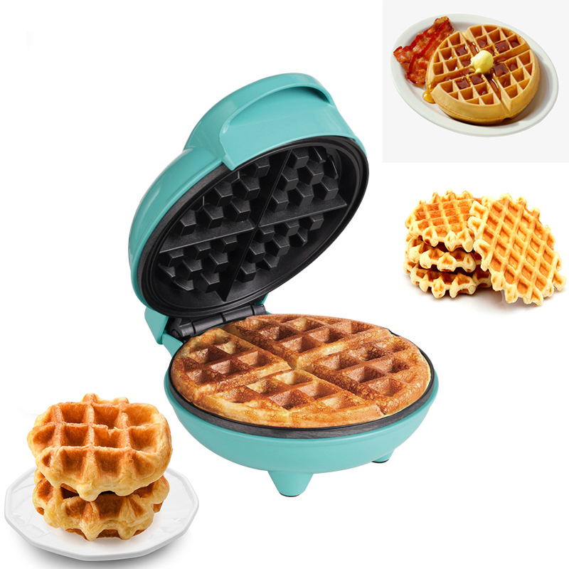 Mini Waffle Maker Machine - ミニ電動おろし金,ケーキ,デザート,朝食,調理器具用の多機能型