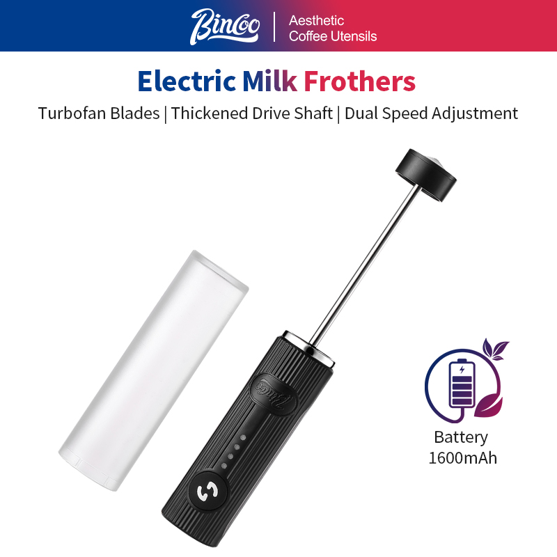 Portable Blender Usb Rechargeable - BINCOO 電気コーヒー泡立て器 USB 充電式 2 スピード泡メーカーワイヤレスハンドヘルド卵ビーター牛乳泡立て器ミキサー調理ツール