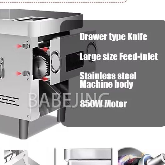Automatic Meat Slicer Home - 多機能ステンレス製ミートカッター全自動牛肉スライサーキッチン家庭用フードシュレッダー