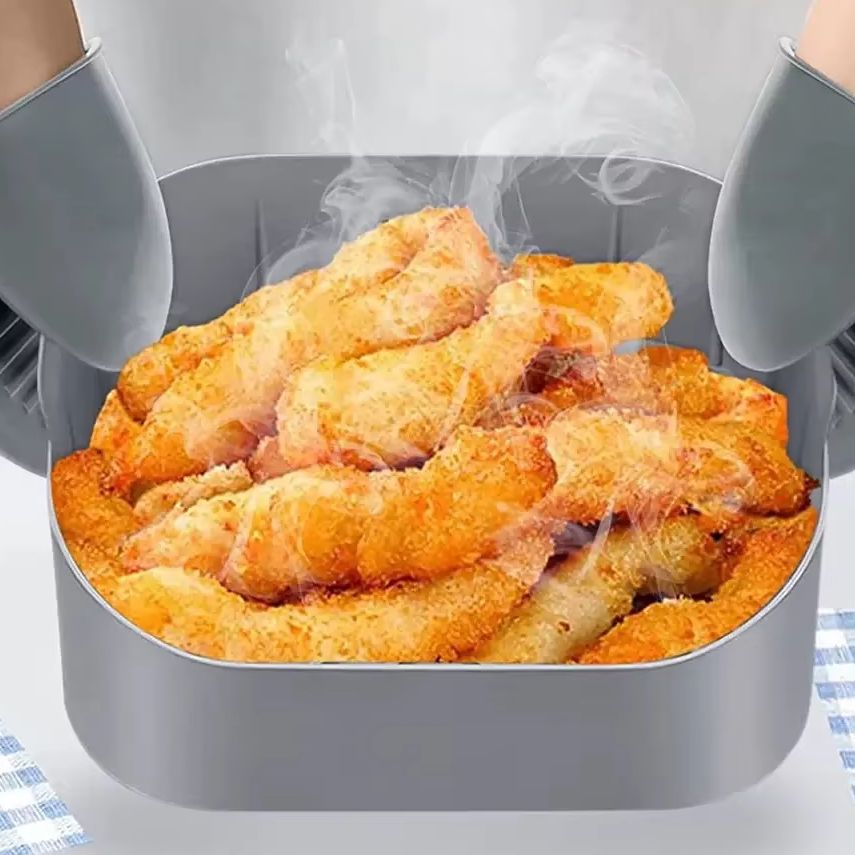 ノンスティック8.2インチエアフライヤーシリコンライナー、ス - Air Fryer Silicone Pot Liner のレビューと価格