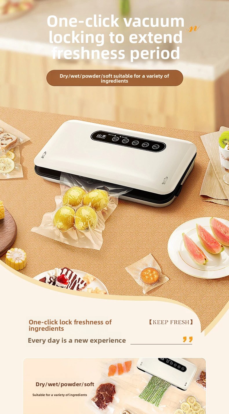 ミニ真空シーラーマシン自動家庭用食品シーリングマシン、スナッ - Food Vacuum Sealer Machine のレビューと価格