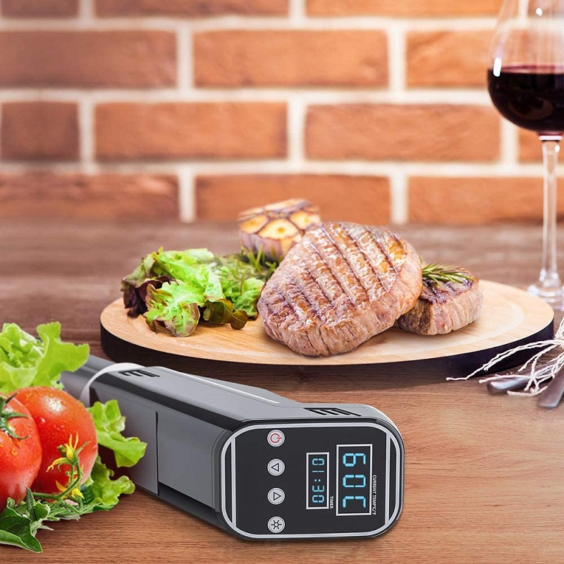 真空スローフードクッキングマシン,1000W,頑丈な浸漬ヒー - Digital Sous Vide Precision Cooker のレビューと価格