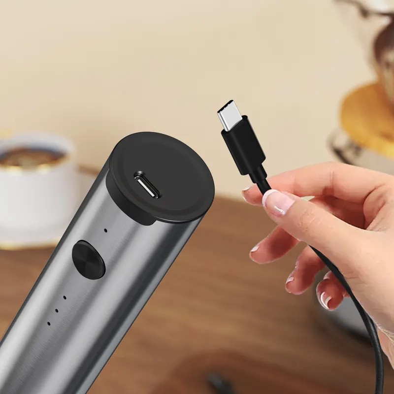 ワイヤレス電気ミニミルク泡立て器コーヒー泡立て器ポータブル卵 - Immersion Hand Blender Set のレビューと価格