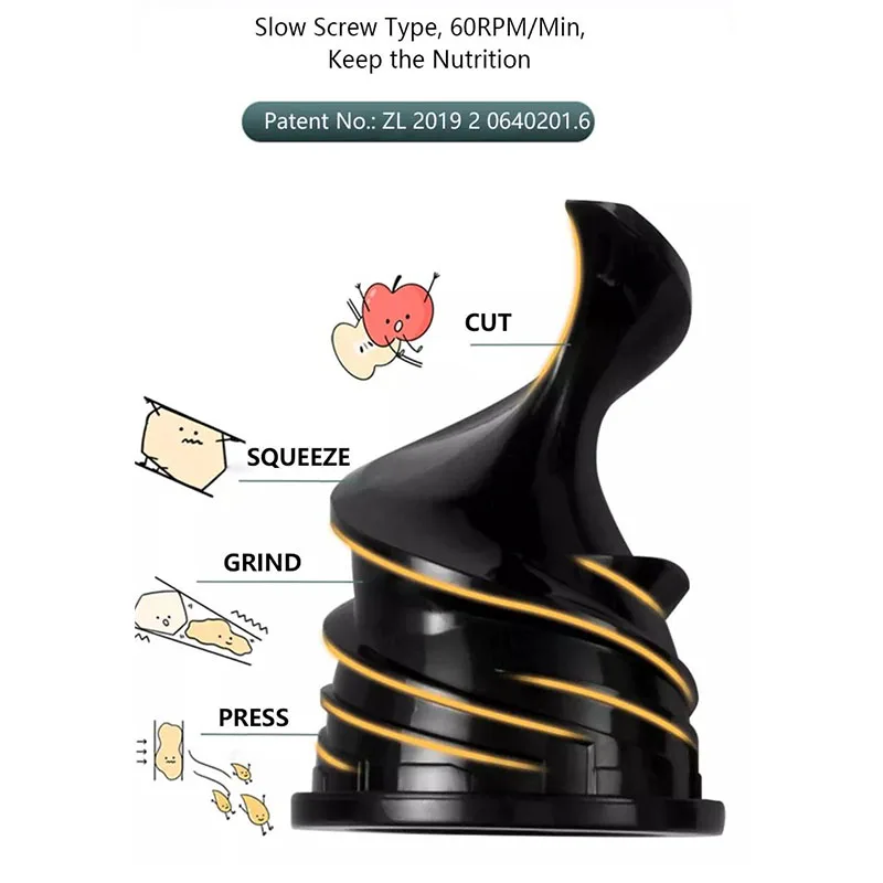 ファームホームストア イスローオレンジ柑橘類ジューサーマシン - Electric Slow Juicer Cold Press のレビューと価格