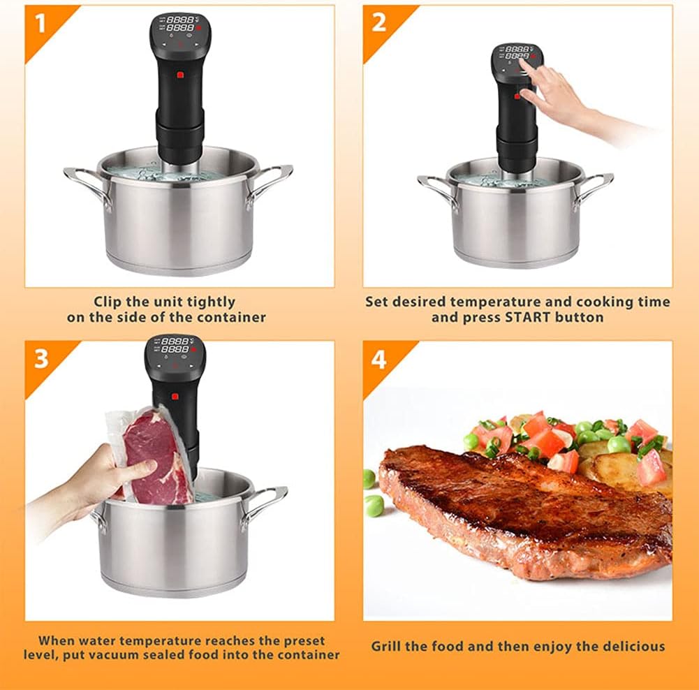 真空調理機 肉用精密調理器 超静音浸漬サーキュレーター LC - Digital Sous Vide Precision Cooker のレビューと価格