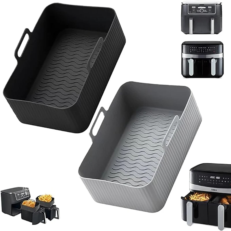 エアフライヤーアクセサリー、シリコンバスケット、オーブンベー - Air Fryer Silicone Pot Liner のレビューと価格