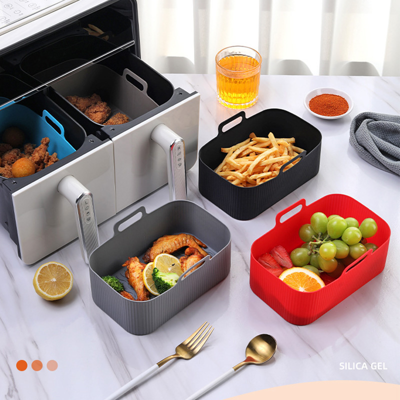 エアフライヤーアクセサリー、シリコンバスケット、オーブンベー - Air Fryer Silicone Pot Liner のレビューと価格
