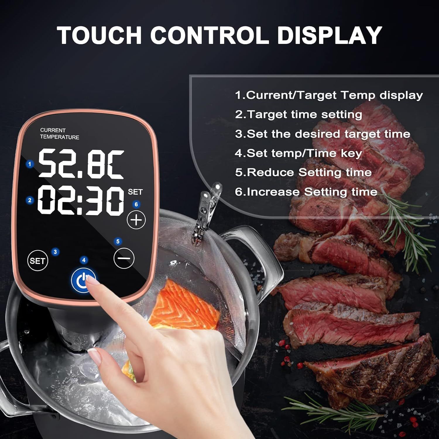 FP01 電気式家庭用サーモスタット付き低温真空調理器 ステ - Kitchen Appliances のレビューと価格