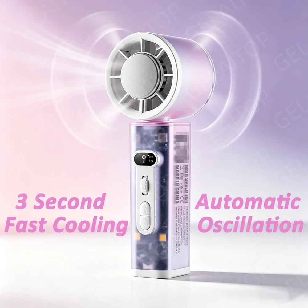 2026年 ポータブルハンディファン 自動首振り USB充電 - Portable Blender Usb Rechargeable のレビューと価格