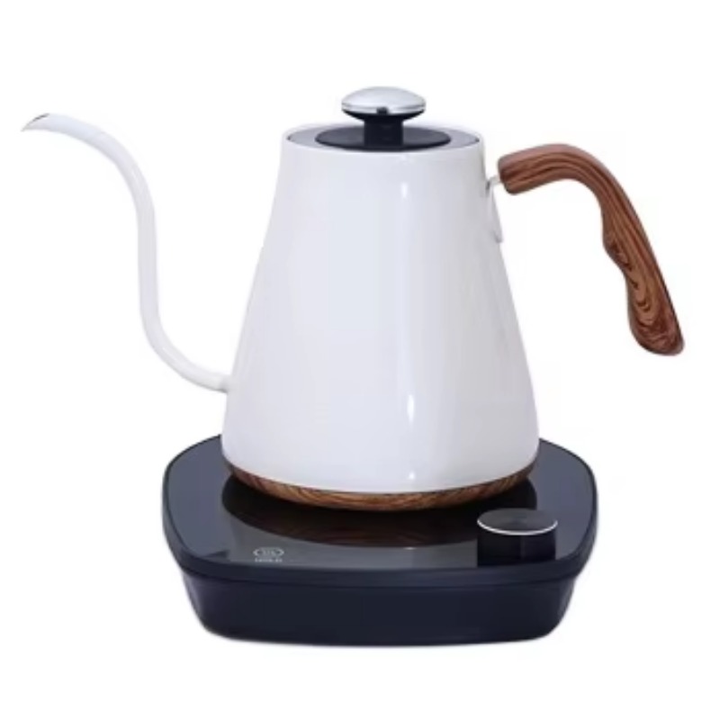 スマートウッドグレイン電気グースネックケトル、温度調節機能付 - Electric Kettle Temperature Control のレビューと価格