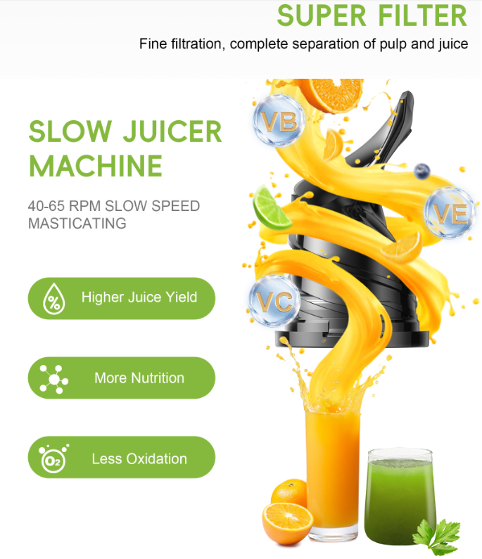 業務用電動コールドプレスハンドミニポータブルスロージューサー - Electric Slow Juicer Cold Press のレビューと価格