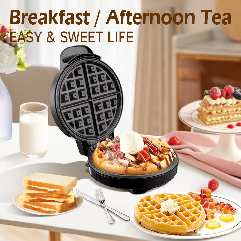 朝食ワッフル金型機、ミニ電気ワッフルメーカー、バブルエッグケ - Mini Waffle Maker Machine のレビューと価格