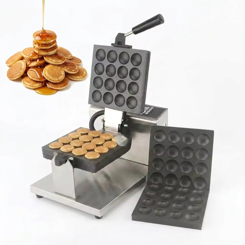 ノンスティックポッフェルチェマシン 16穴 業務用 ダッチミ - Mini Waffle Maker Machine のレビューと価格