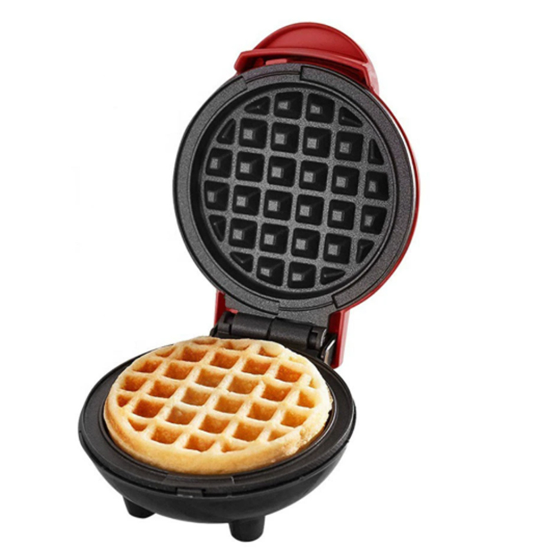 米国プラグポータブルミニ電気ワッフルメーカー焦げ付き防止パン - Mini Waffle Maker Machine のレビューと価格