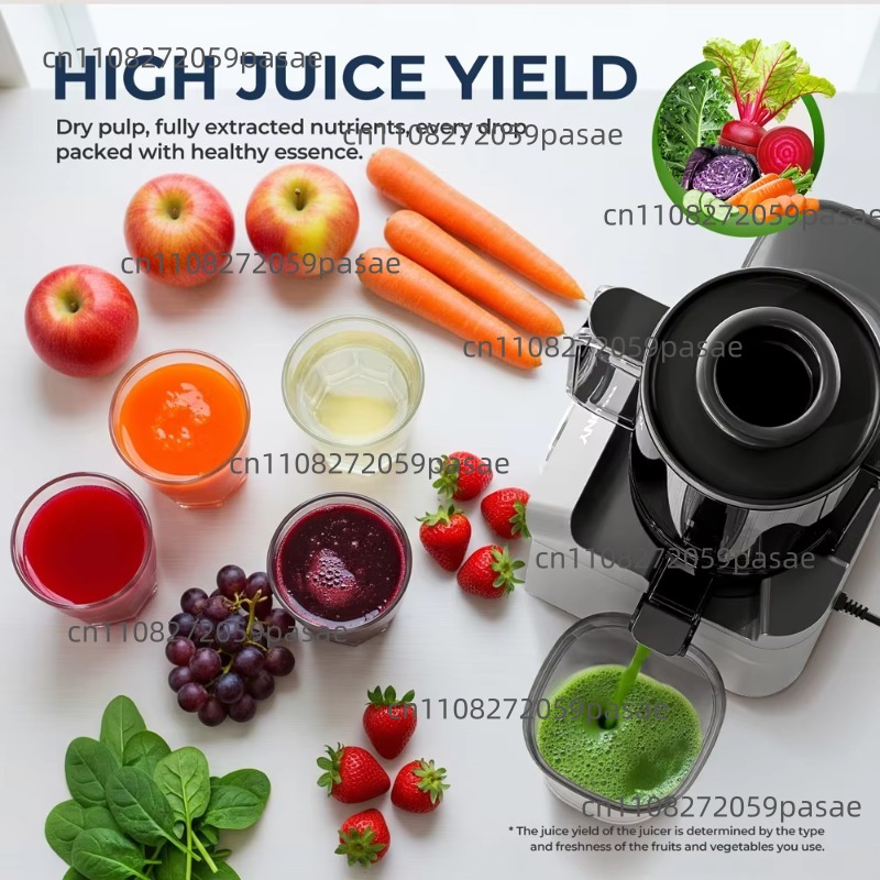 最大出力680W広口低速ジューサー、果物丸ごと投入可能なジュ - Electric Slow Juicer Cold Press のレビューと価格