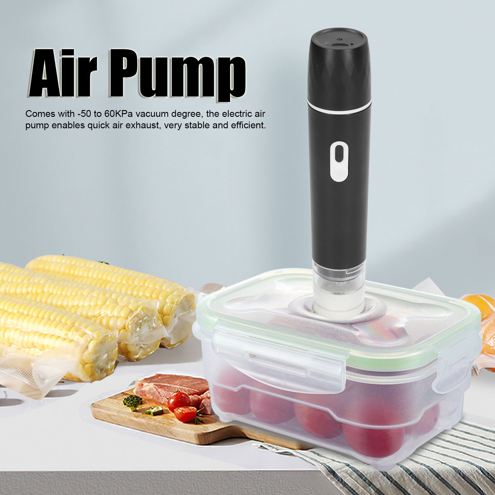 電動エアポンプ ハンドヘルド真空シーラー 食品保存用 エアポ - Food Vacuum Sealer Machine のレビューと価格