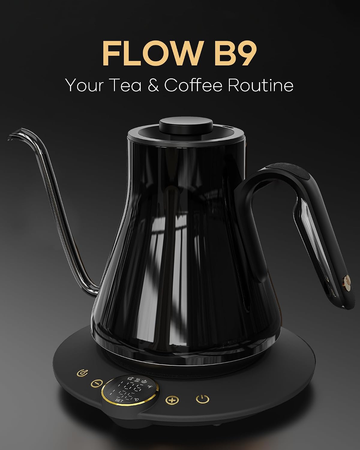 グースネック電気ケトル、±1 ° F精密温度制御、1500W - Electric Kettle Temperature Control のレビューと価格