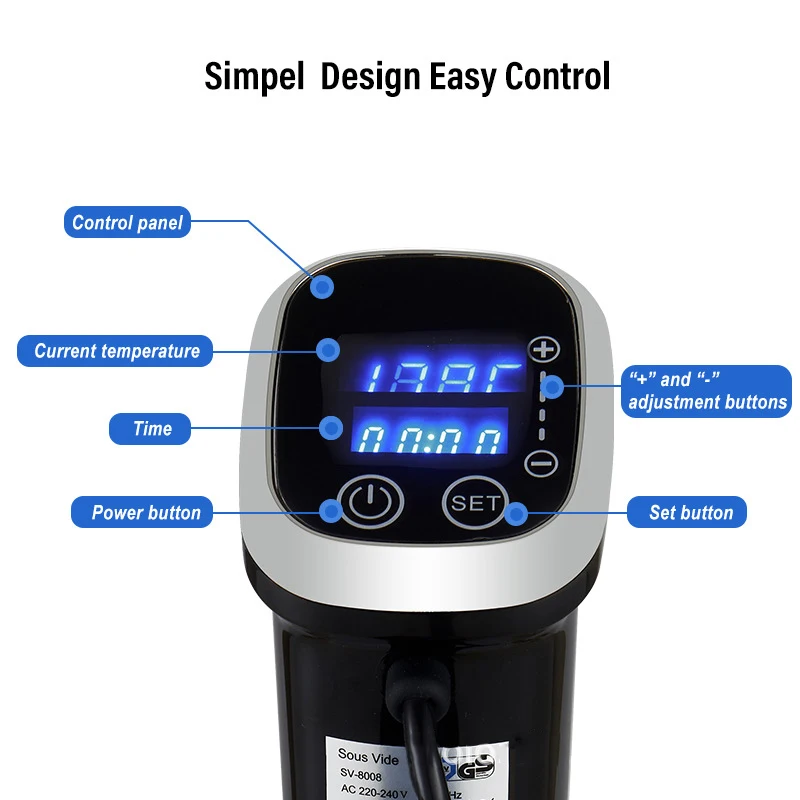 IPX7防水真空調理器精密調理器浸漬サーキュレーター、真空調 - Digital Sous Vide Precision Cooker のレビューと価格