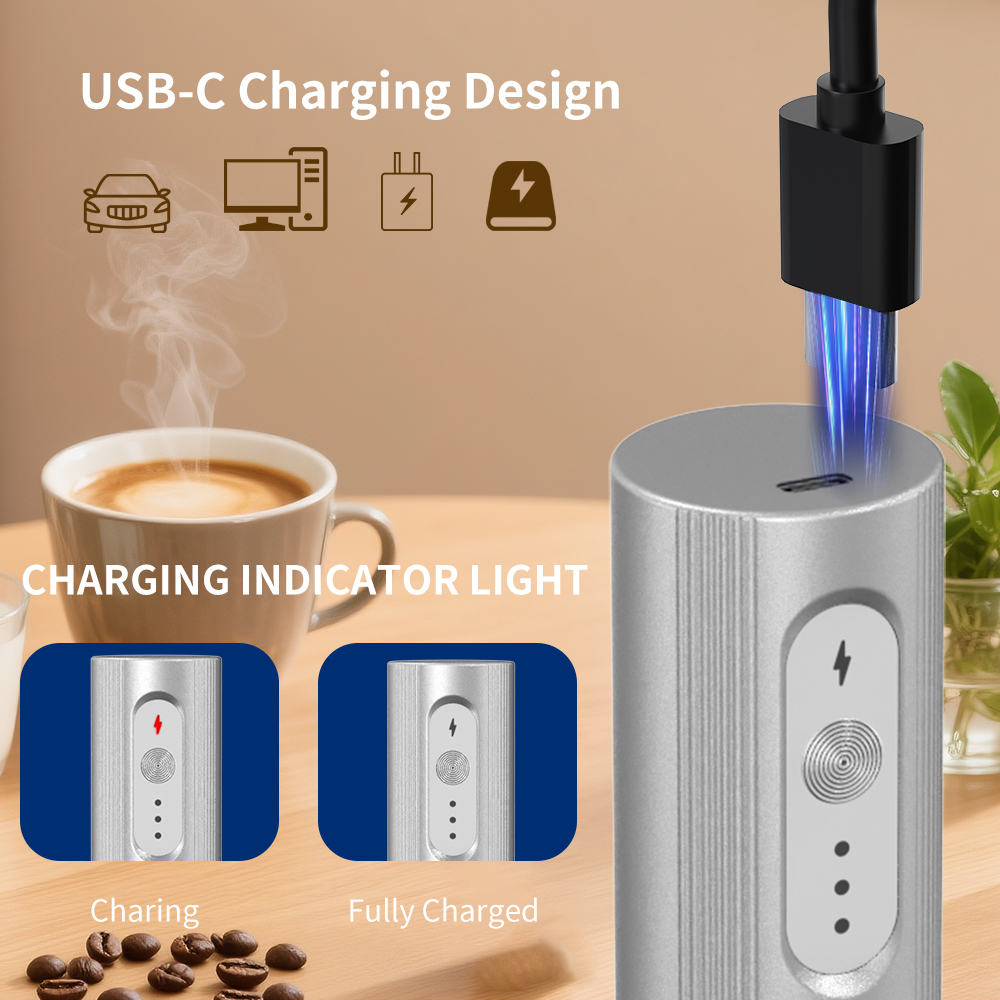 Cliton 電気メッキシルバー USB-C 充電式 3段階 - Portable Blender Usb Rechargeable のレビューと価格