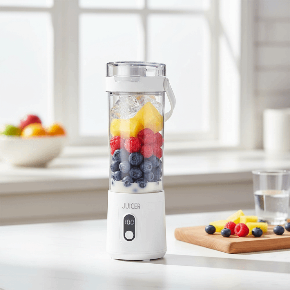 600 ミリリットル容量ポータブルブレンダーフレッシュフルー - Portable Blender Usb Rechargeable のレビューと価格