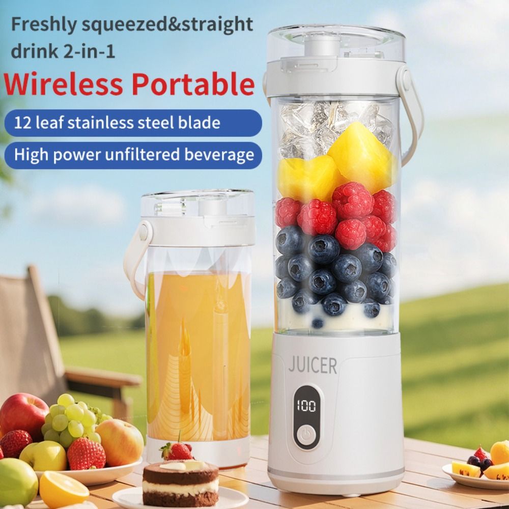 600 ミリリットル容量ポータブルブレンダーフレッシュフルー - Portable Blender Usb Rechargeable のレビューと価格