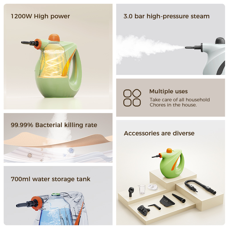 熱売家電 スチームクリーナー 1200W 高温 エアコン キ - Kitchen Appliances のレビューと価格