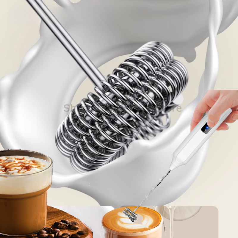 ワイヤレスミルク泡立て器 電動ハンドヘルドブレンダー 電気ミ - Electric Milk Frother Handheld のレビューと価格