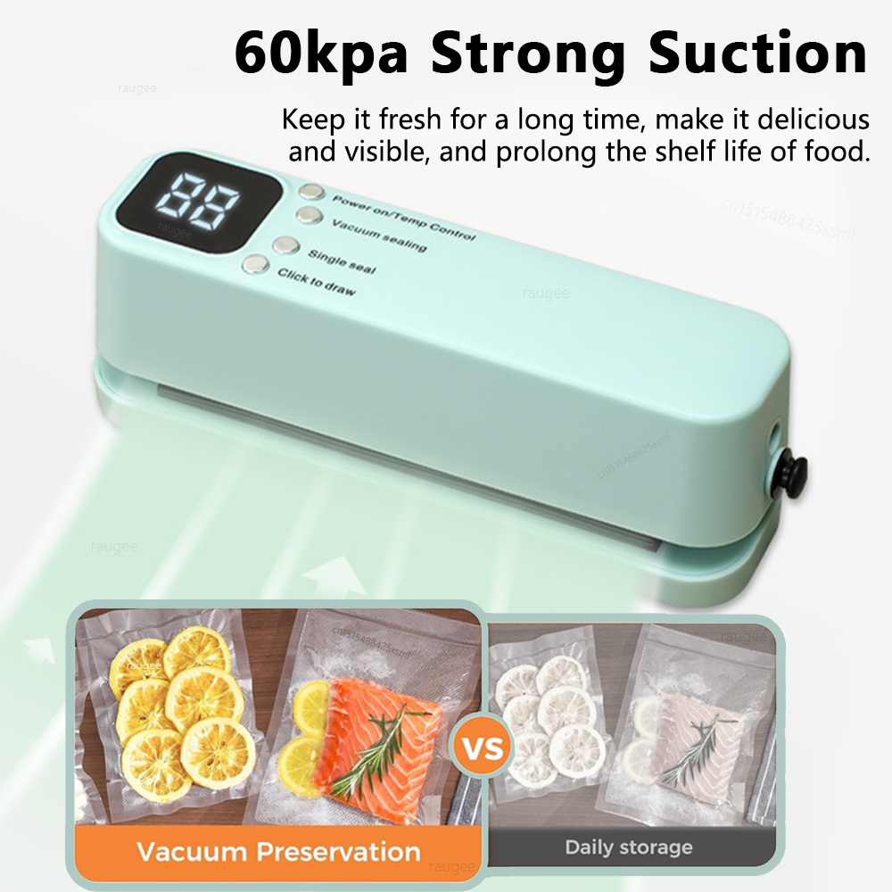 真空シーラー ポータブルミニフードシーラー USB充電式 ワ - Food Vacuum Sealer Machine のレビューと価格