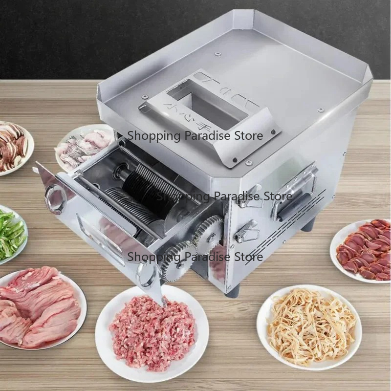 多機能業務用/家庭用電動ミートスライサー、自動ステンレス製細 - Automatic Meat Slicer Home のレビューと価格