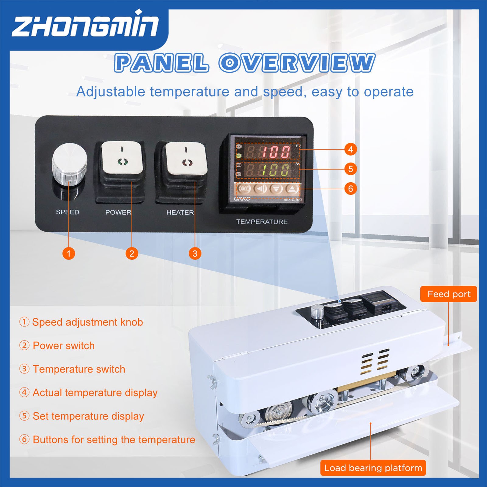 ZHONGMIN 電動真空シーラー 食品保存用 タッチボタン - Food Vacuum Sealer Machine のレビューと価格