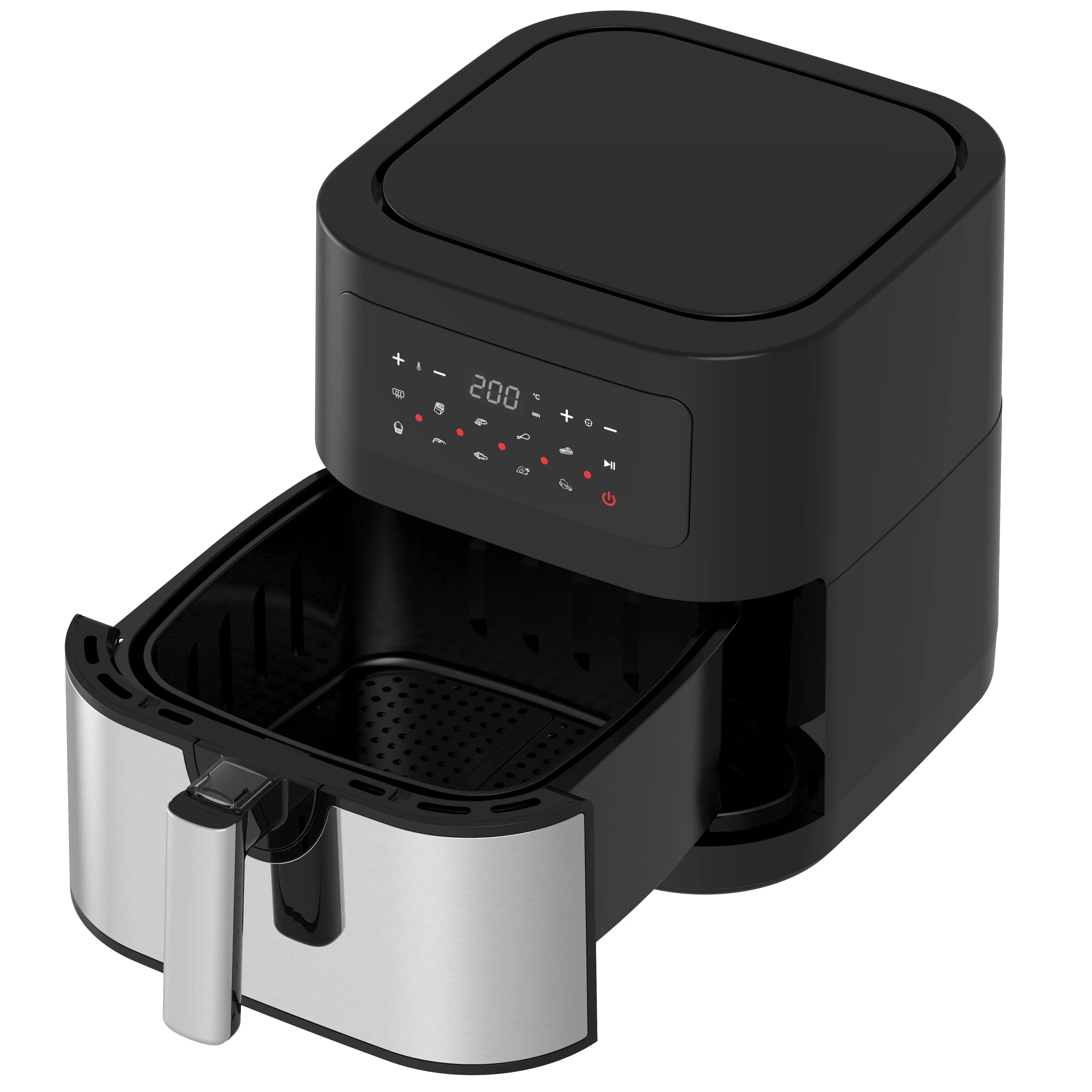 最新の6Lステンレス製シリコンライナー付き電気鍋、油を使わな - Air Fryer Silicone Pot Liner のレビューと価格