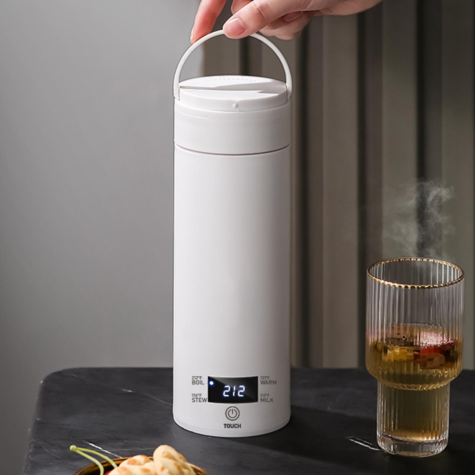 ミニポータブル電気ケトル 450ml 温度調節機能付き 31 - Electric Kettle Temperature Control のレビューと価格