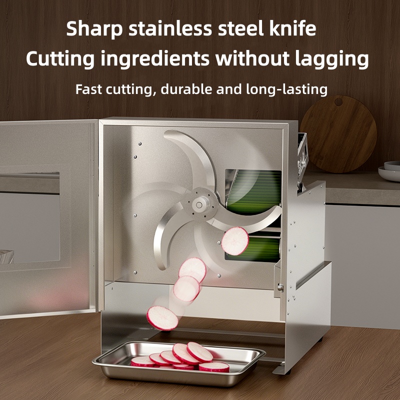 200W電動ミートスライサー、調整可能な刃付き自動ステンレス - Automatic Meat Slicer Home のレビューと価格