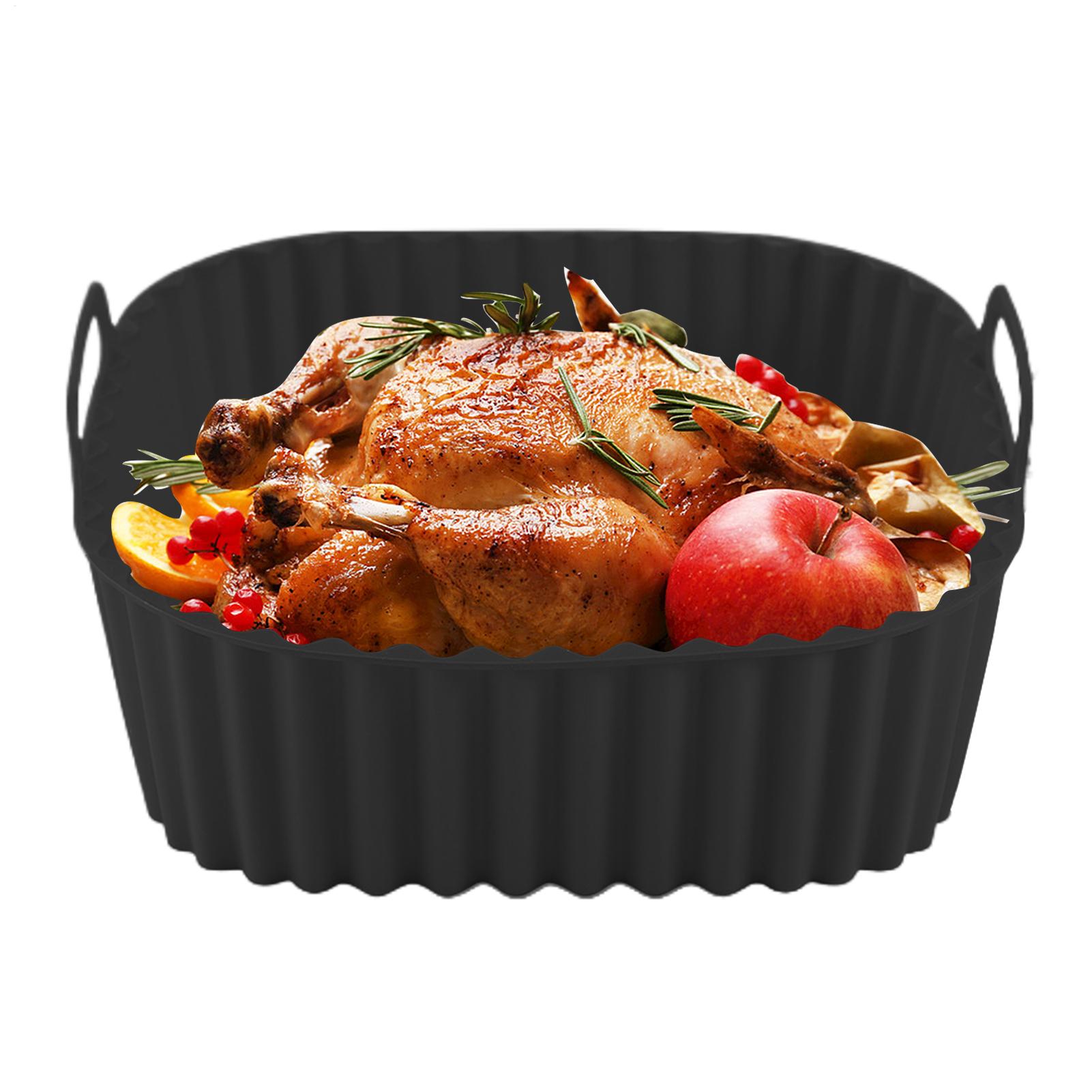 シリコン製エアフライヤーライナー、正方形エアフライヤーバスケ - Air Fryer Silicone Pot Liner のレビューと価格